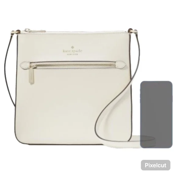 NWT Kate Spade Sadie Crossbody Bag Meringue Cream Leather Purse